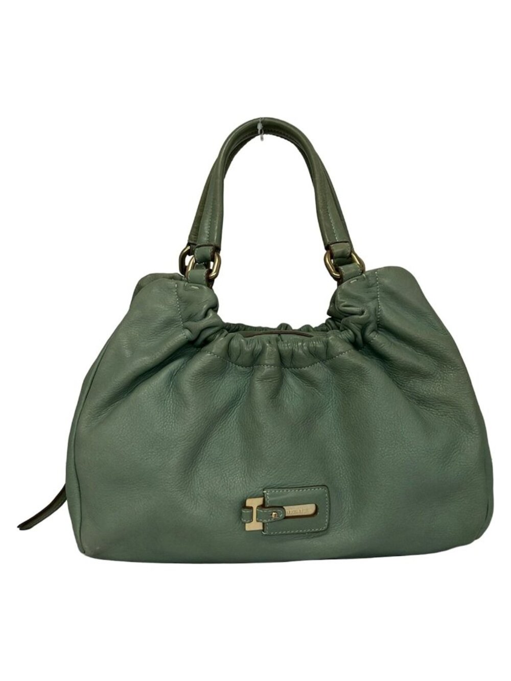 Max Mara Handbag Light Green Leather